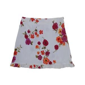 Friponne Paris skirt floral mini ruffle size 2